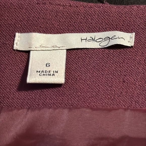 Halogen grape black color block lined pencil skirt Sz 6 - Picture 5 of 8